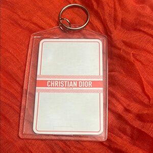 Authentic Dior Red Playing Card Key Holder